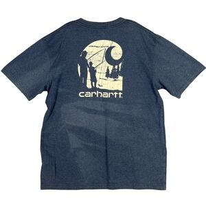 Carhartt Work Shirt Mens L Fishing Father Son Original Fit Pocket Streetwear